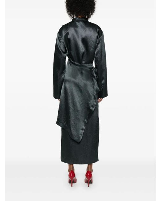 Nanushka Gelaagde Maxi-Jurk Met Rok in het Black