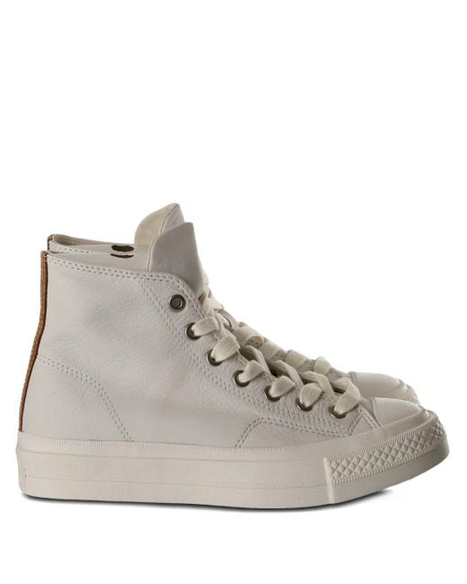 Converse Natural High-Top Leather Sneakers