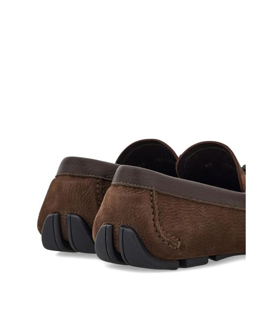 Ferragamo Brown Gancini Loafers for men