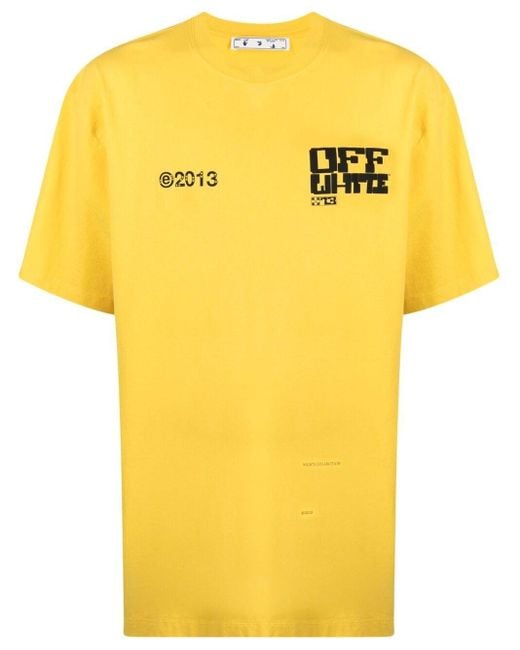 Off-White c/o Virgil Abloh Yellow Tech Marker Arrows T-shirt for men