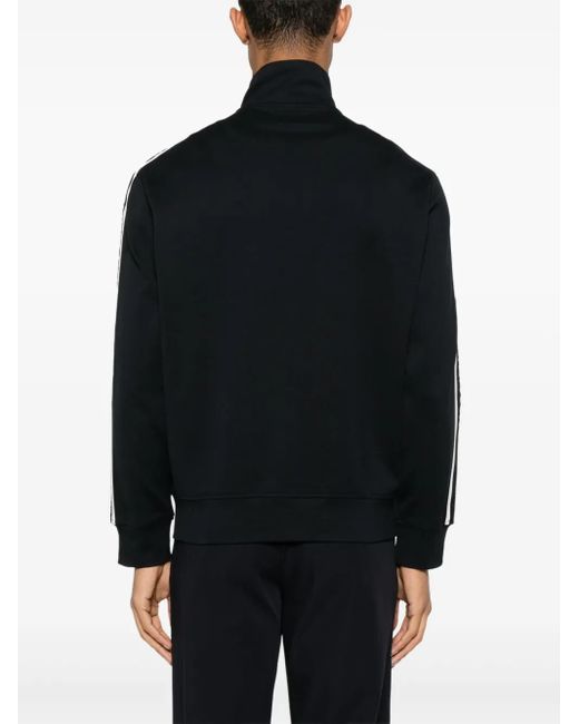 メンズ Emporio Armani ストライプディテール トラックジャケット Black