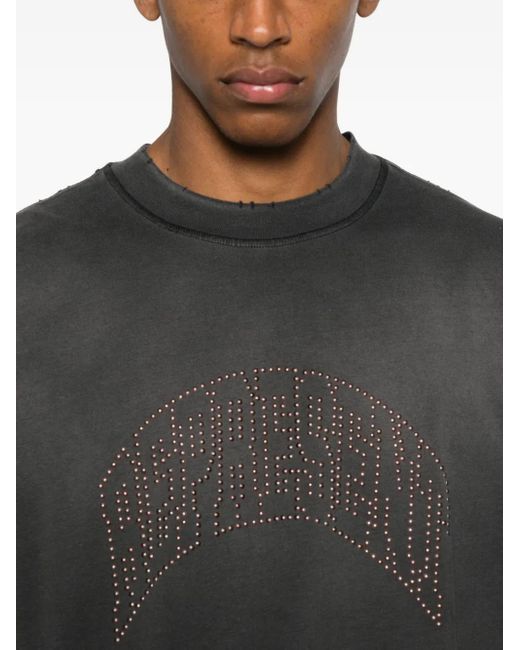 Represent Black 'Embellished T-Shirt for men