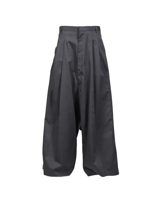 LỰU ĐẠN Gray Pantalon Lowline À Plis for men