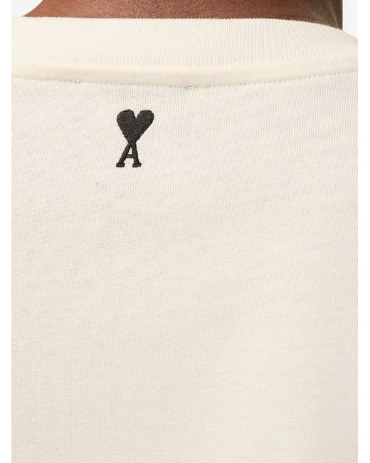 AMI White Boxy Fit T-Shirt