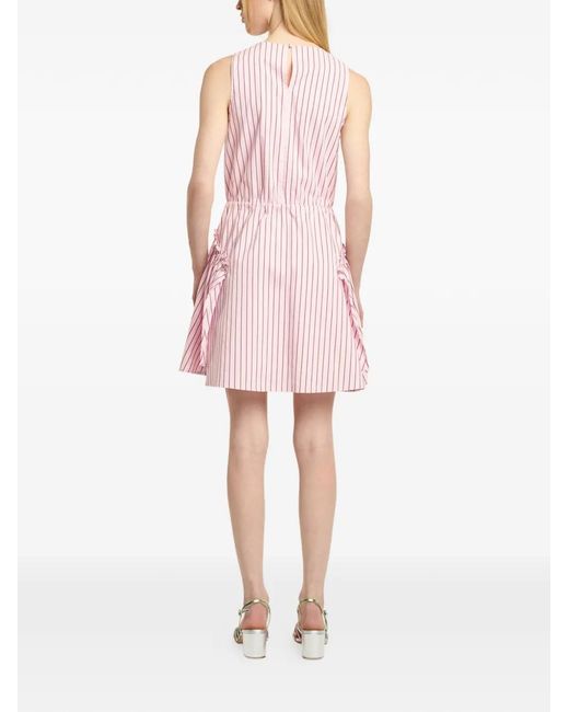 Cinq À Sept Pink Leylani Striped Dress