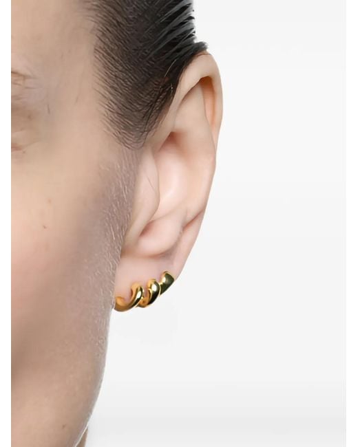 Maria Black Metallic Coil Stud Earring
