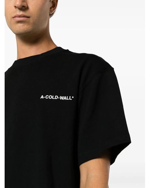A_COLD_WALL* Black * Essentials Small Logo T-shirt for men
