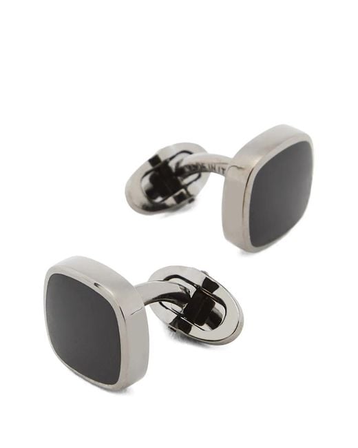 Giorgio Armani Black Square Cufflinks for men