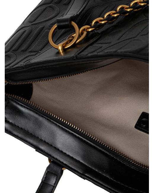 Liu Jo Black Schultertasche Mit Logo-Prägung
