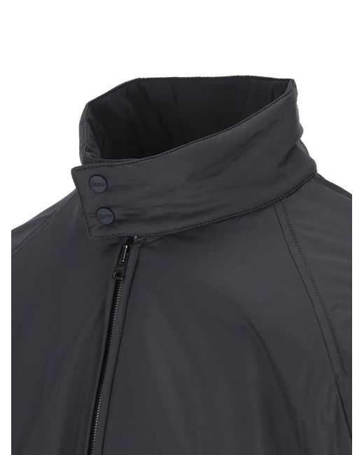 Herno Black Zip-Up Jacket for men