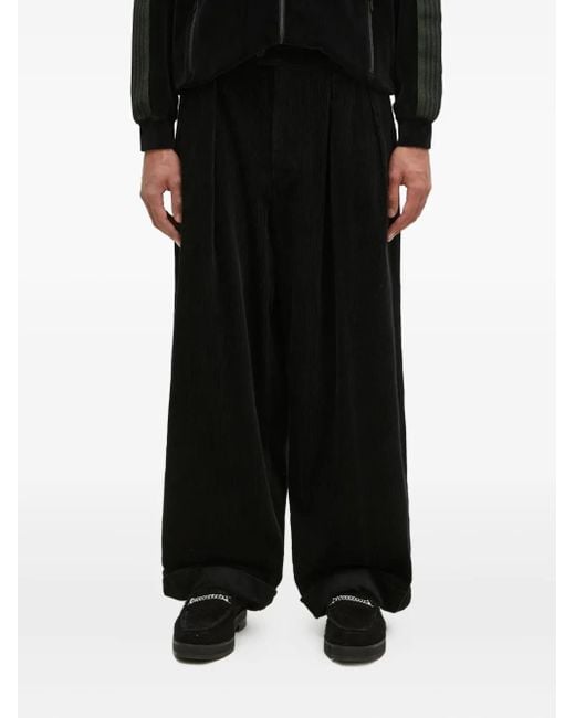 Engineered Garments Black Pleated Trousers for men