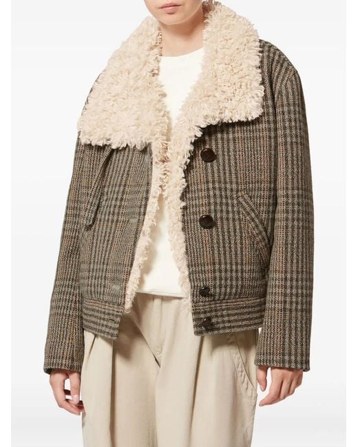 Isabel Marant Natural Fadia Check Jacket