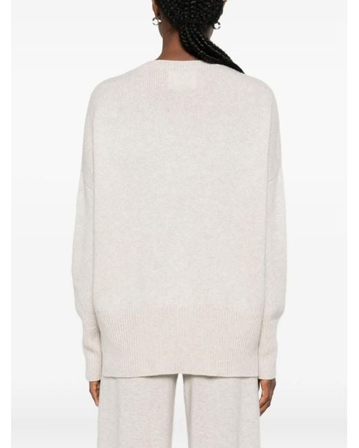 Lisa Yang Natural Mila Ribbed Sweater