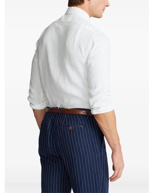 メンズ Polo Ralph Lauren リネンシャツ White