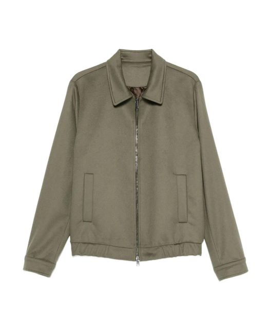 Costumein Reißverschluss-Jacke mit eingefassten Taschen in Green für Herren