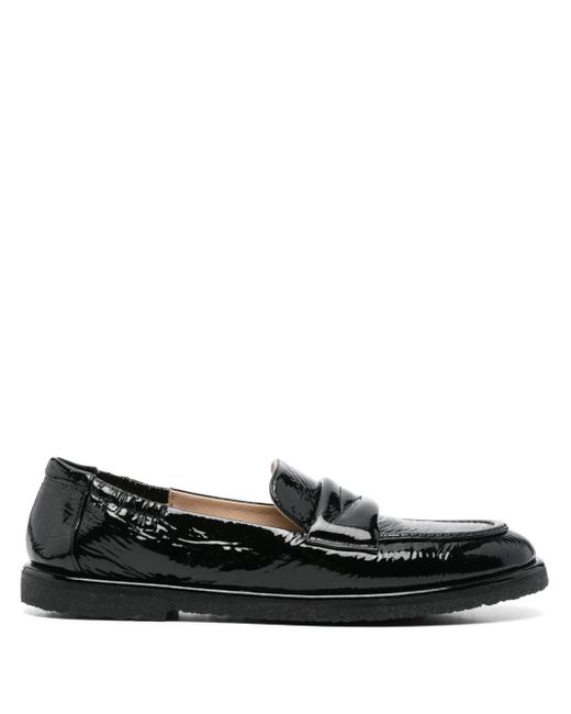 Pomme D ́Or Black Leather Loafers