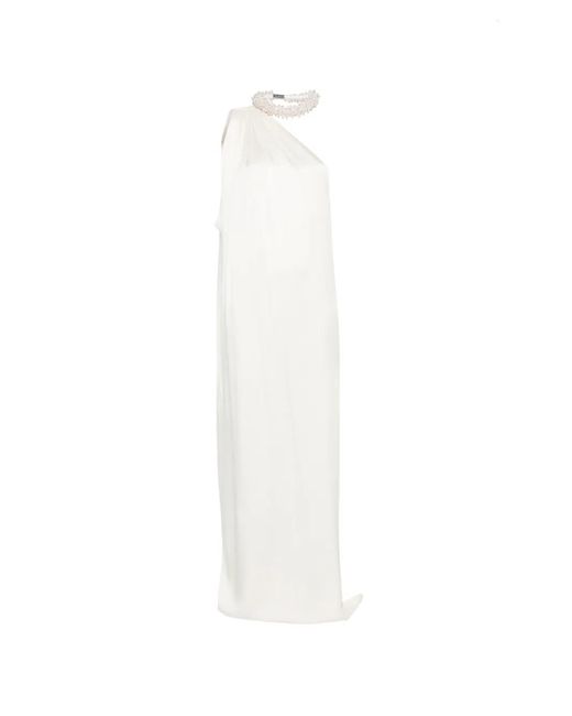 Stella McCartney White One-Shoulder Maxi Dress