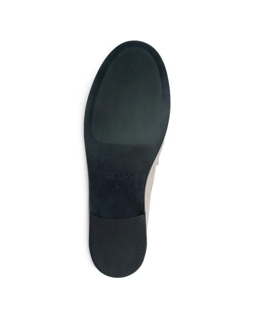 Bernardo White Tilda Suede Loafers