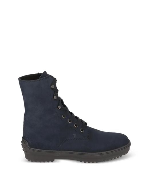 Anfibi Stringati di Tod's in Blue