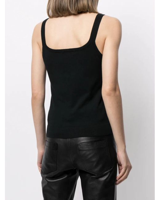 Dorothee Schumacher Black Scoop Neck Tank