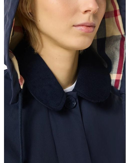 Hunter Blue Originals Detachable-Hood Coat
