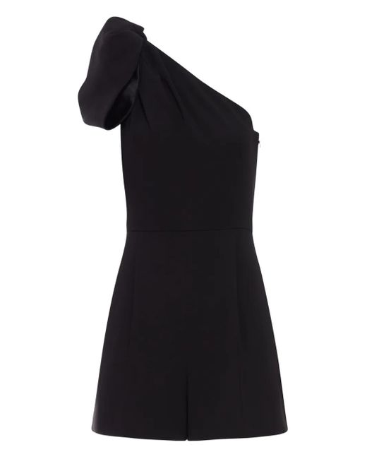 Max Mara Black One-Shoulder Playsuit