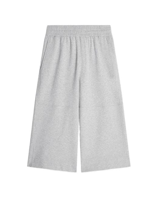Dries Van Noten Gray Cotton Shorts for men