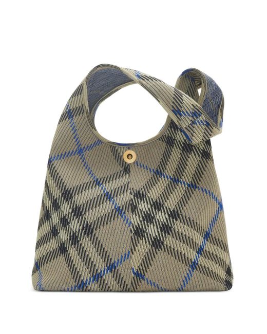 Borsa A Spalla Check Piccola di Burberry in Gray