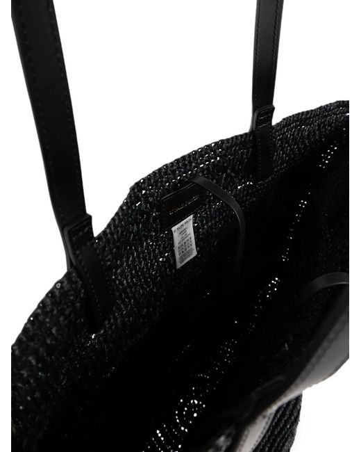 By Malene Birger Black Mirabell Woven Shoulder Bag