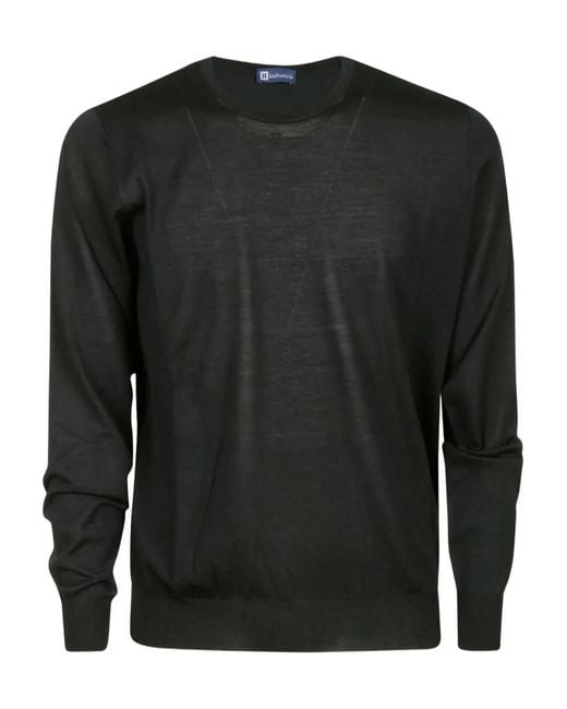 Alpha Industries Black Merino Wool Sweater for men