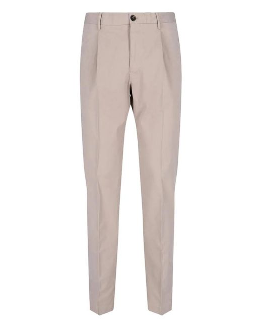 Incotex Natural Pleated-Front Trousers for men