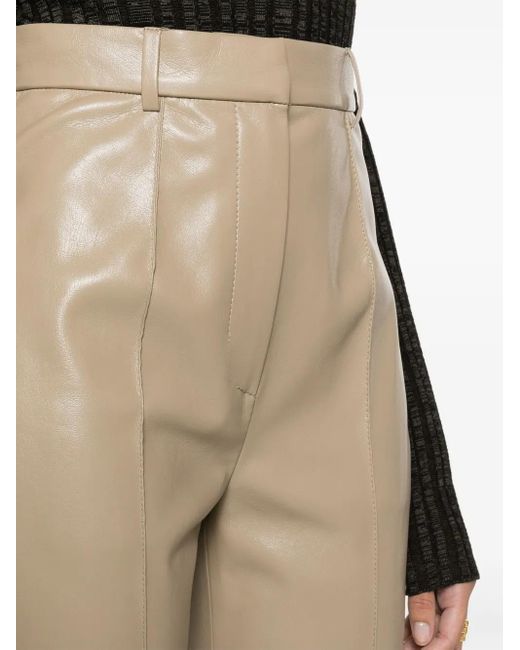 Pantalon Droit Leena À Taille Haute Nanushka en coloris Natural