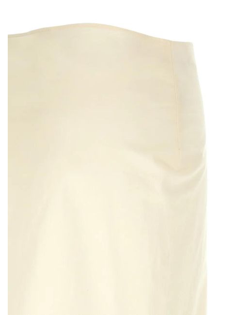 MISENITHE White Vicky Wrap Midi Skirt