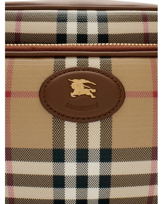 Burberry Brown Check Pocket Crossbody Bag for men