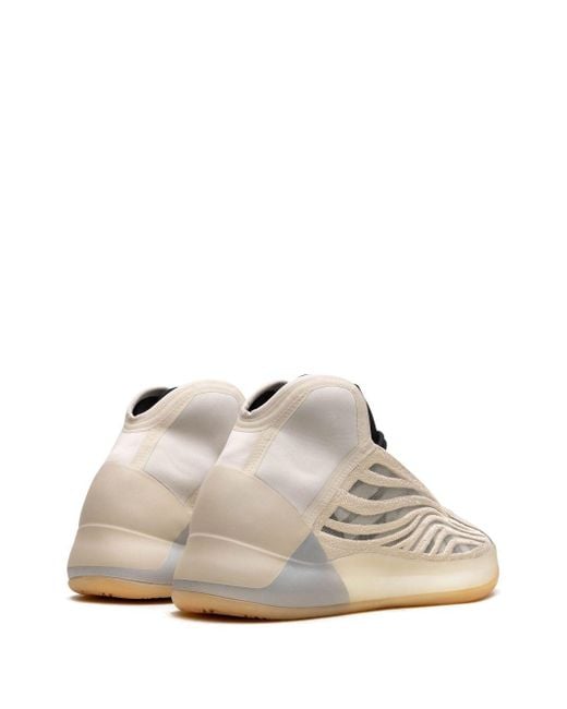 Adidas White Yeezy Quantum "cream" Sneakers