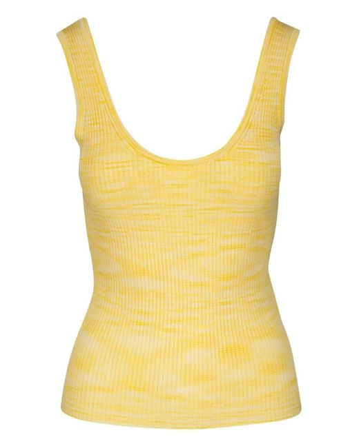 Zimmermann Yellow Mélange Tank Top