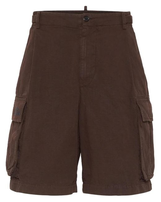 Short De Sport En Coton DSquared² pour homme en coloris Brown