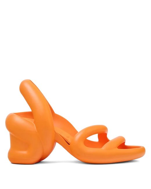 Camper Orange Kobarah Open-Toe Heeled Sandals