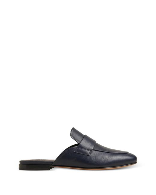 Officine Creative Blue Mules Blair 010 En Cuir