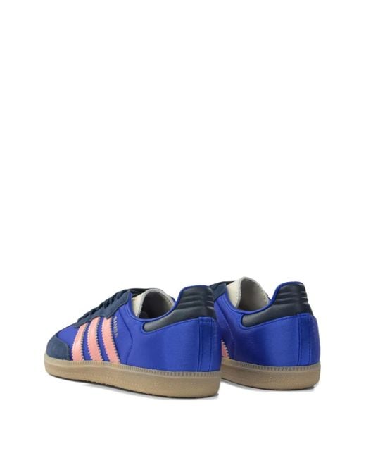 メンズ Adidas Samba Three-stripe Sneakers Blue