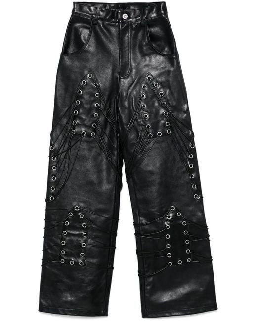 Who Decides War Gray Grommet Trousers