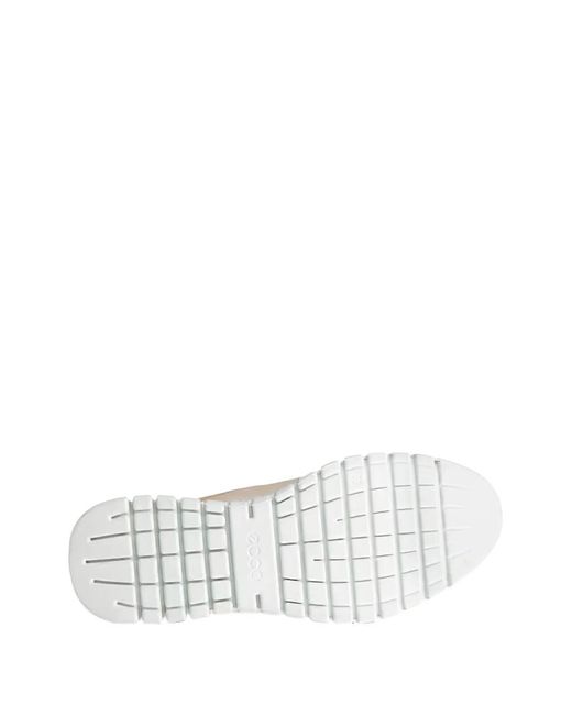Ecco White Gruuv Lite Perforated Sneakers