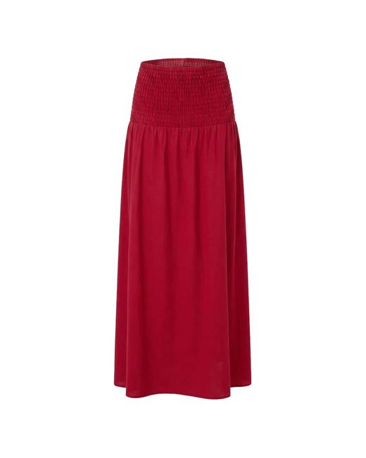Seafolly Shirred-Waist Maxi Skirt