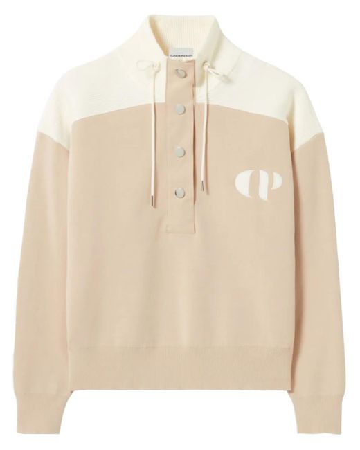 Claudie Pierlot Natural Sweatshirt mit Logo