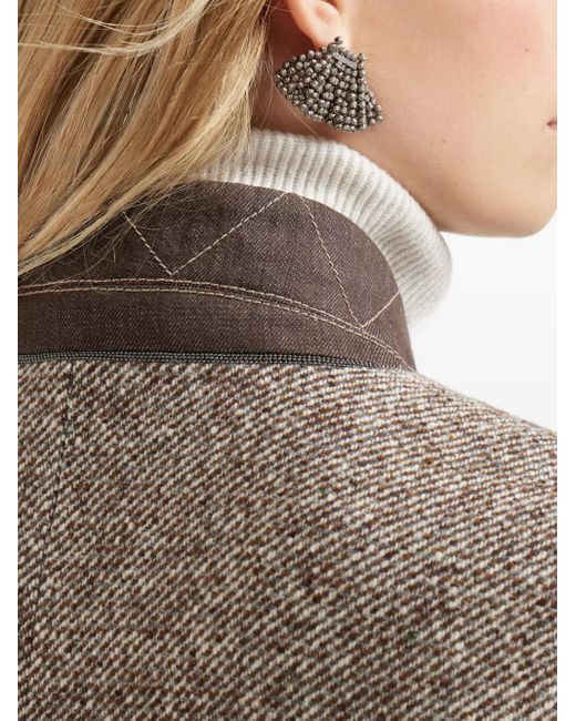 Brunello Cucinelli Brown Belted Coat