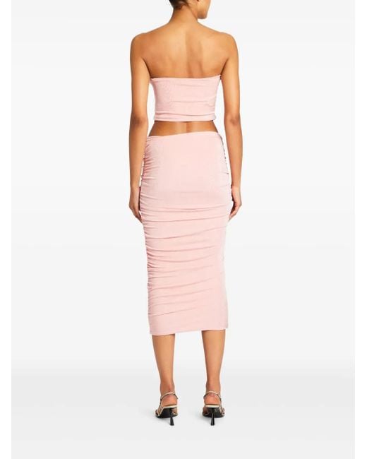 SER.O.YA Pink Julia Midi Skirt