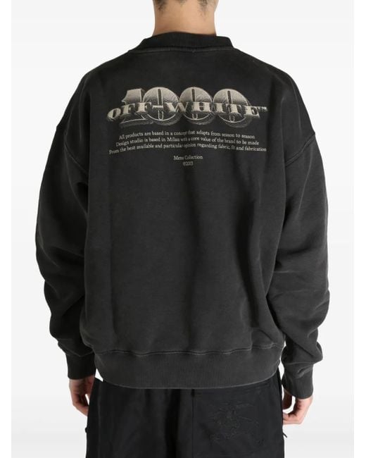 メンズ Off-White c/o Virgil Abloh Graphic-print Sweatshirt Black