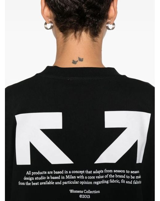 Off-White c/o Virgil Abloh Black Half Arrow Skate Logo T-Shirt