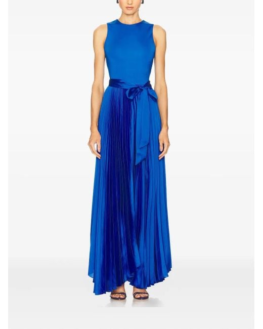 Abito Lungo Chara di Alice + Olivia in Blue