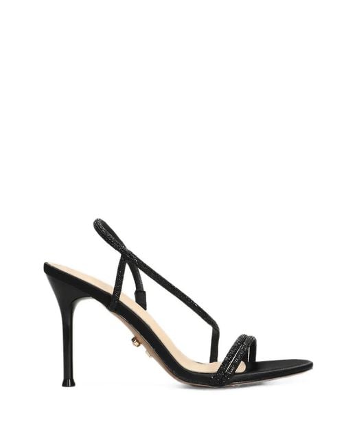 Twentyfourhaitch White Flamenco Crystal-Embellished Sandals